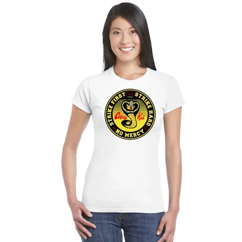Sieviešu Karatē T-krekls Cool black mamba apģērbu cosplay kleita Kobe Tee Bryant krekls meitene Sarkanā Cobra Kai T krekls
