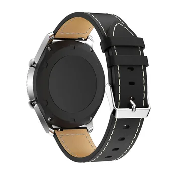 Karstā Ādas skatīties siksnu Samsung Rīku S3 22mm aproce nomaiņa watchband Par Huawei Skatīties GT Smart piederumi aproce