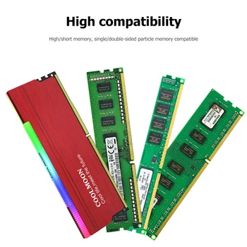 CR-D134S RAM Cooler Heatsink 5V 3Pin ARGB Radiatoru DDR DDR3 DDR4 Atmiņas Dzesēšanas Veste Siltuma Izlietne Desktop PC Spēļu Overclock