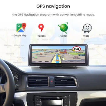 Maiyue star 8 collu ADAS 4G Android auto paneļa kameras DVR, GPS navigācijas 1080P dual objektīvs WiFi nakts redzamības auto video reģistrators